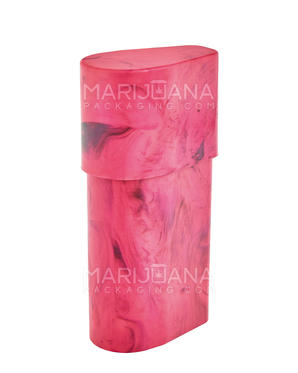 SMOKE SPACE | Marble Pre-Roll Joint Case | 100mm x 54mm - Black & Pink - 84mm Capacity - 2
