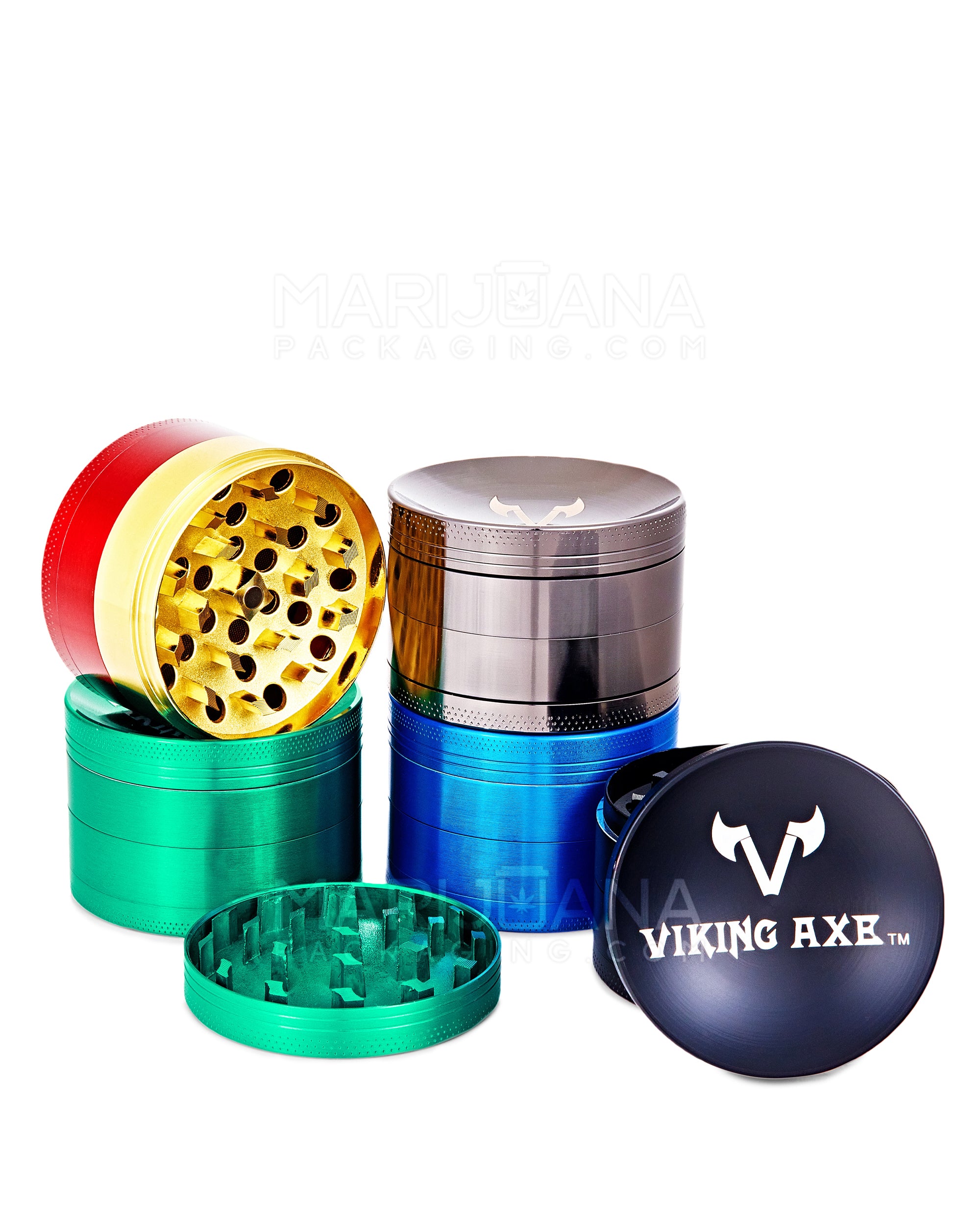 Assorted VIKING AXE Magnetic Metal Grinder w/ Catcher | 4 Piece - 63mm - 10 Count - 1