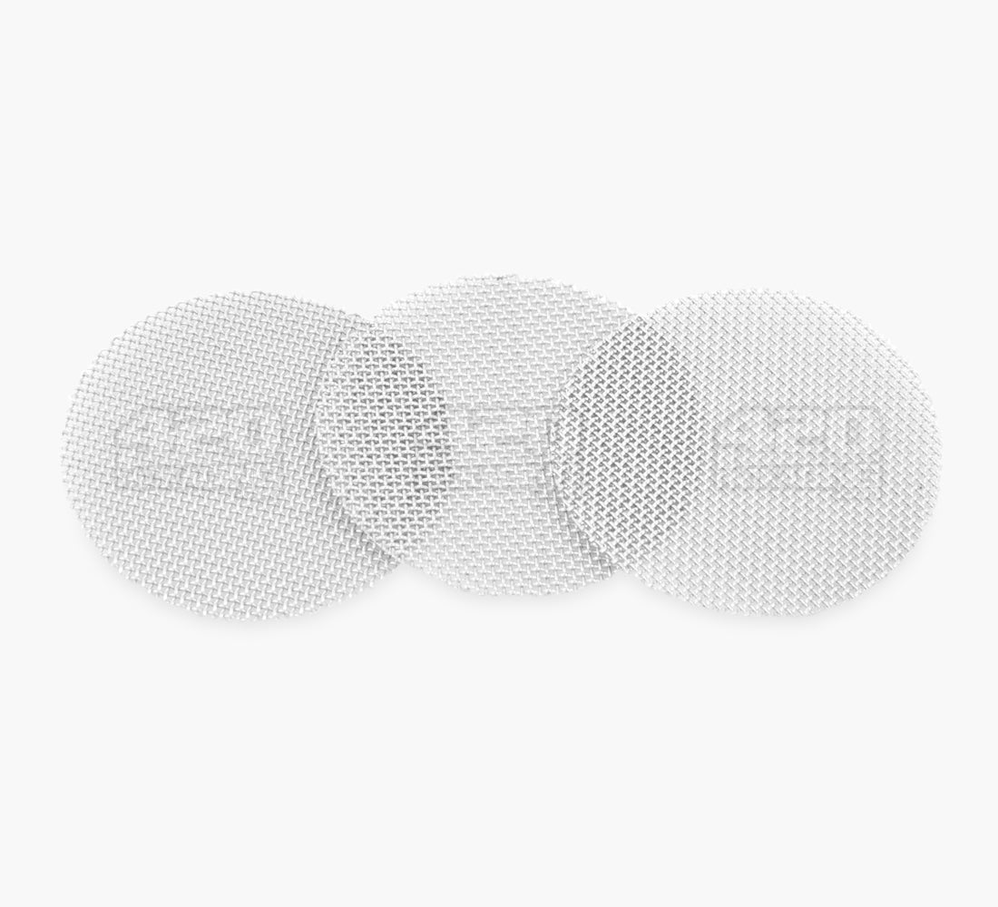 GENIUS PIPE | Trutaste Stainless Steel Pipe Screens | 0.75" Diameter - Metal - 3 Count