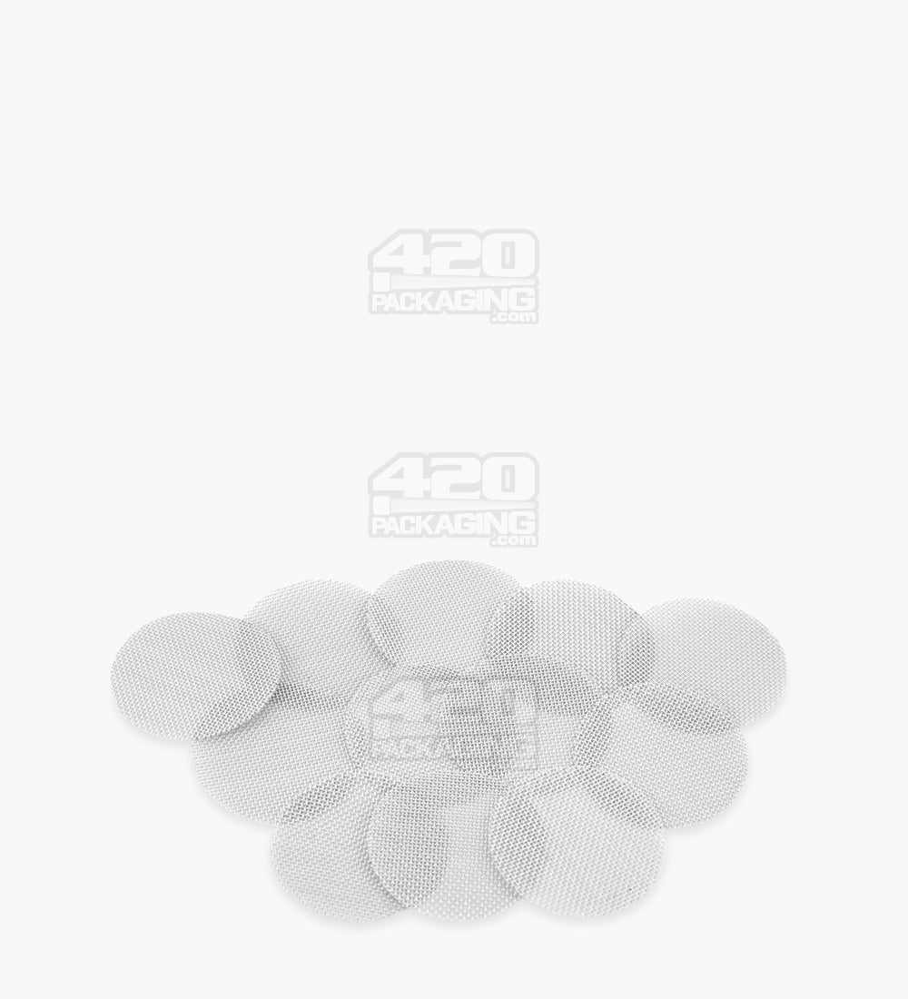 GENIUS PIPE | Trutaste Stainless Steel Pipe Screens | 0.75" Diameter - Metal - 12 Count