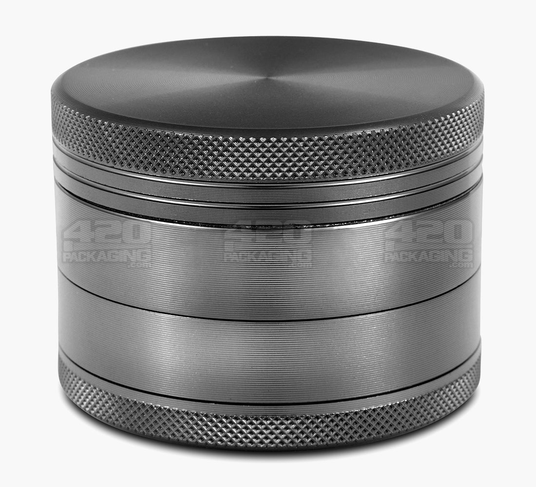 Magnetic CNC Aluminum Metal Grinder w/ Catcher | 4 Piece - 55mm - Grey