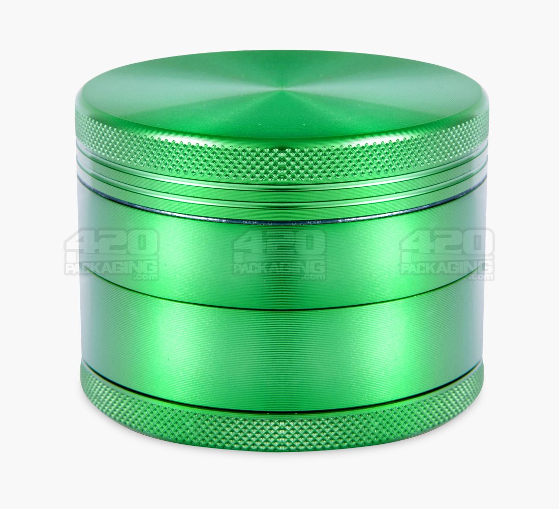 4 Piece 63mm Green Magnetic Metal Grinder w/ Catcher - 4