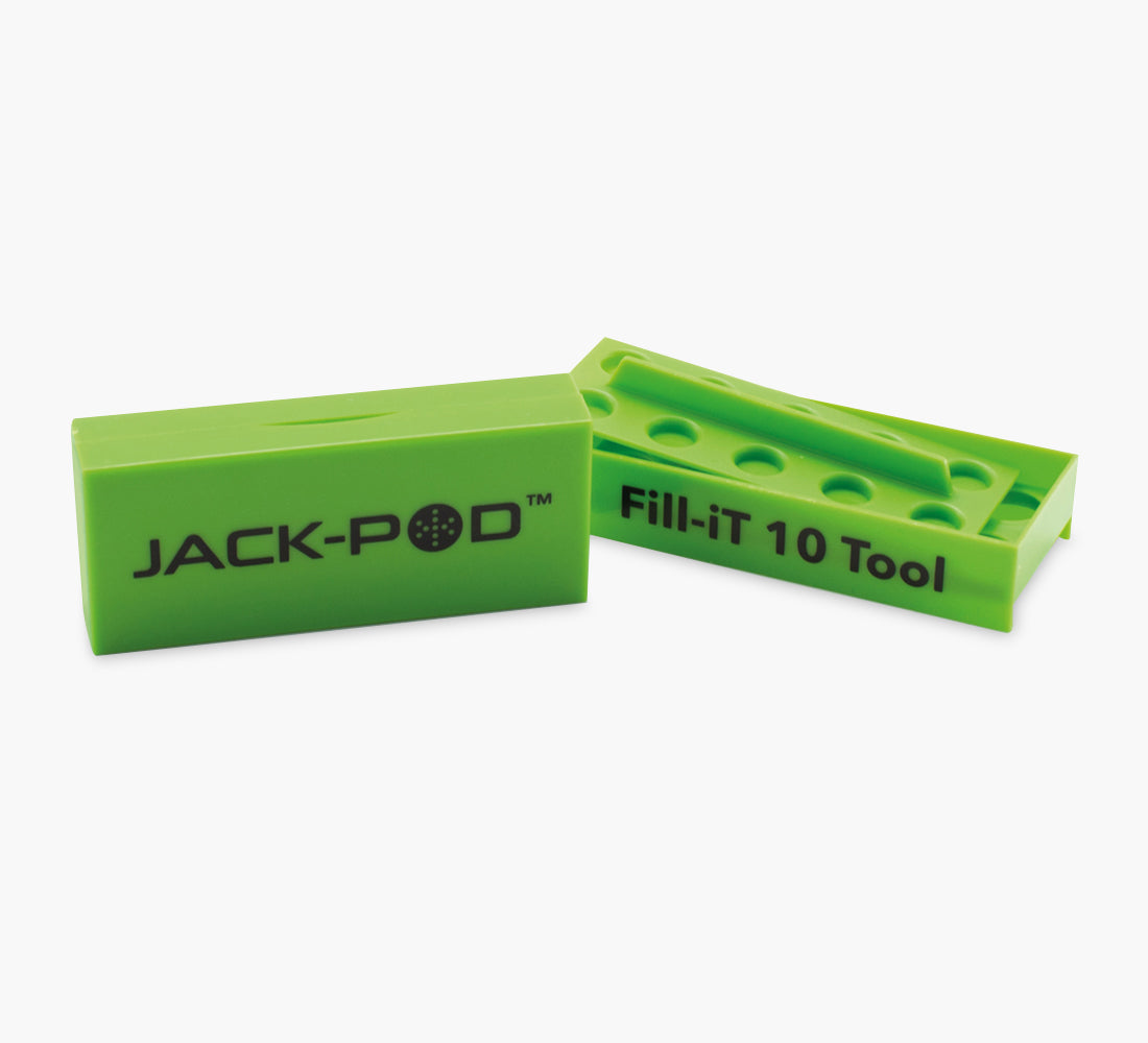 CTIP | 'Retail Display' FILL-IT 10 Tool Jack-Pod Filler W/ Stash Box - 10 Count