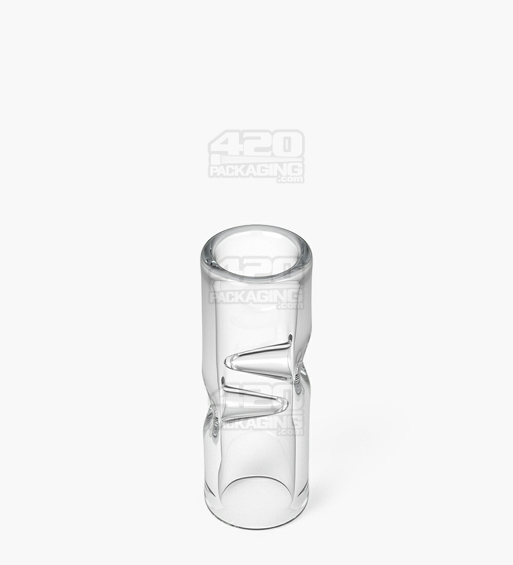 Glass Filter Tips Notched | 10mm - Clear - 175 Count