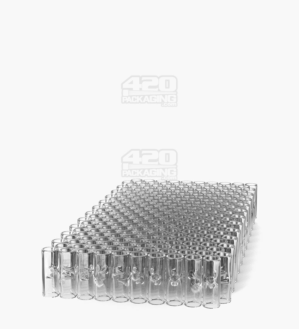 Glass Filter Tips Notched | 10mm - Clear - 175 Count