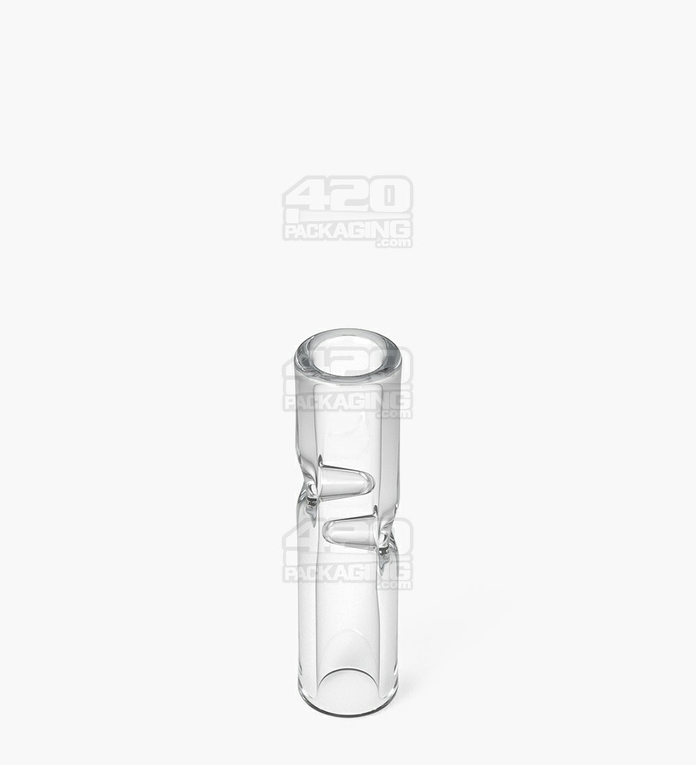 Glass Smoking Filter Tips Notched | 8mm - Clear - 175 Count