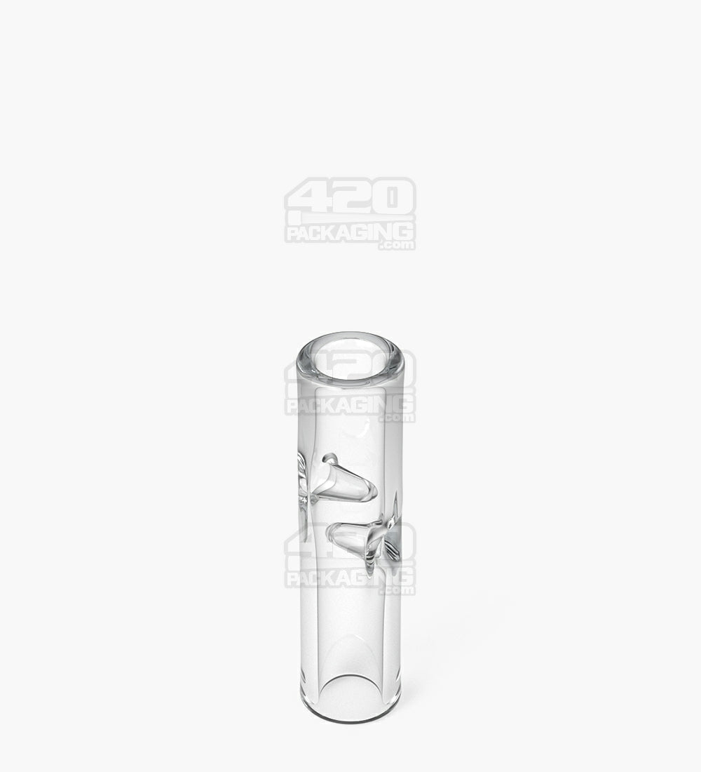 Glass Smoking Filter Tips Notched | 8mm - Clear - 175 Count