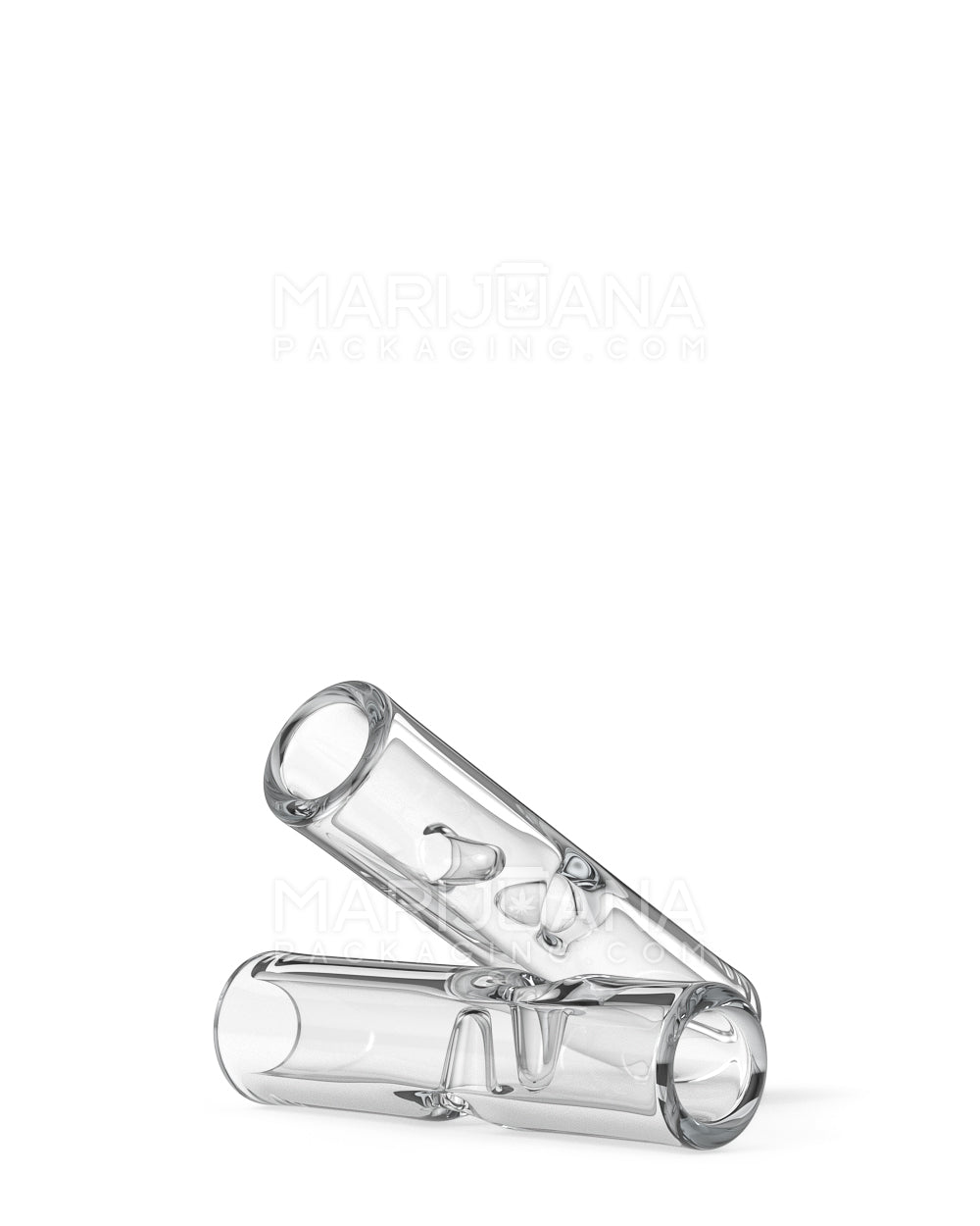 Glass Smoking Filter Tips Notched | 8mm - Clear - 175 Count