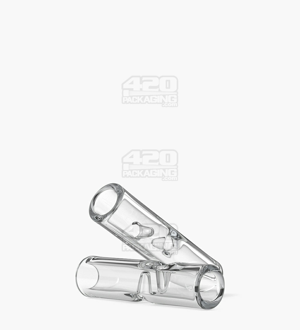 Glass Smoking Filter Tips Notched | 8mm - Clear - 175 Count