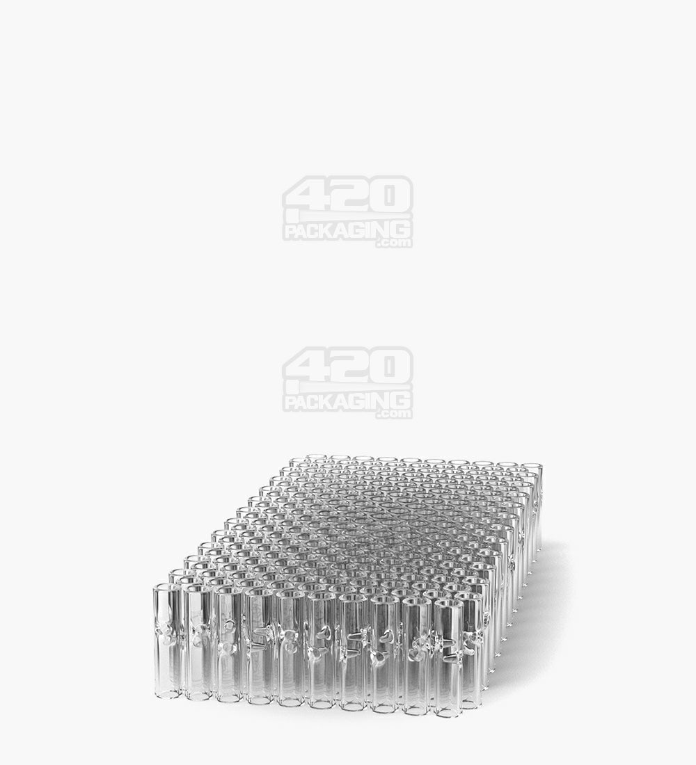 Glass Smoking Filter Tips Notched | 8mm - Clear - 175 Count
