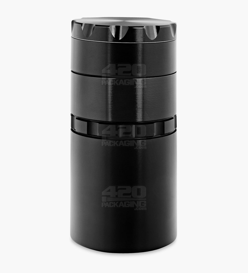 Multi Compartment Metal Grinder w/ Catcher | 5 Piece - 50mm - Black