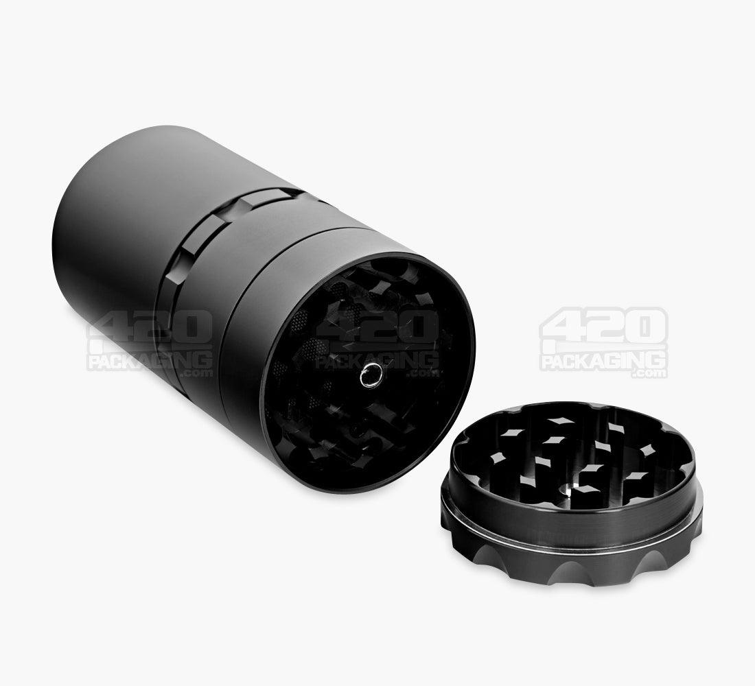 Multi Compartment Metal Grinder w/ Catcher | 5 Piece - 50mm - Black