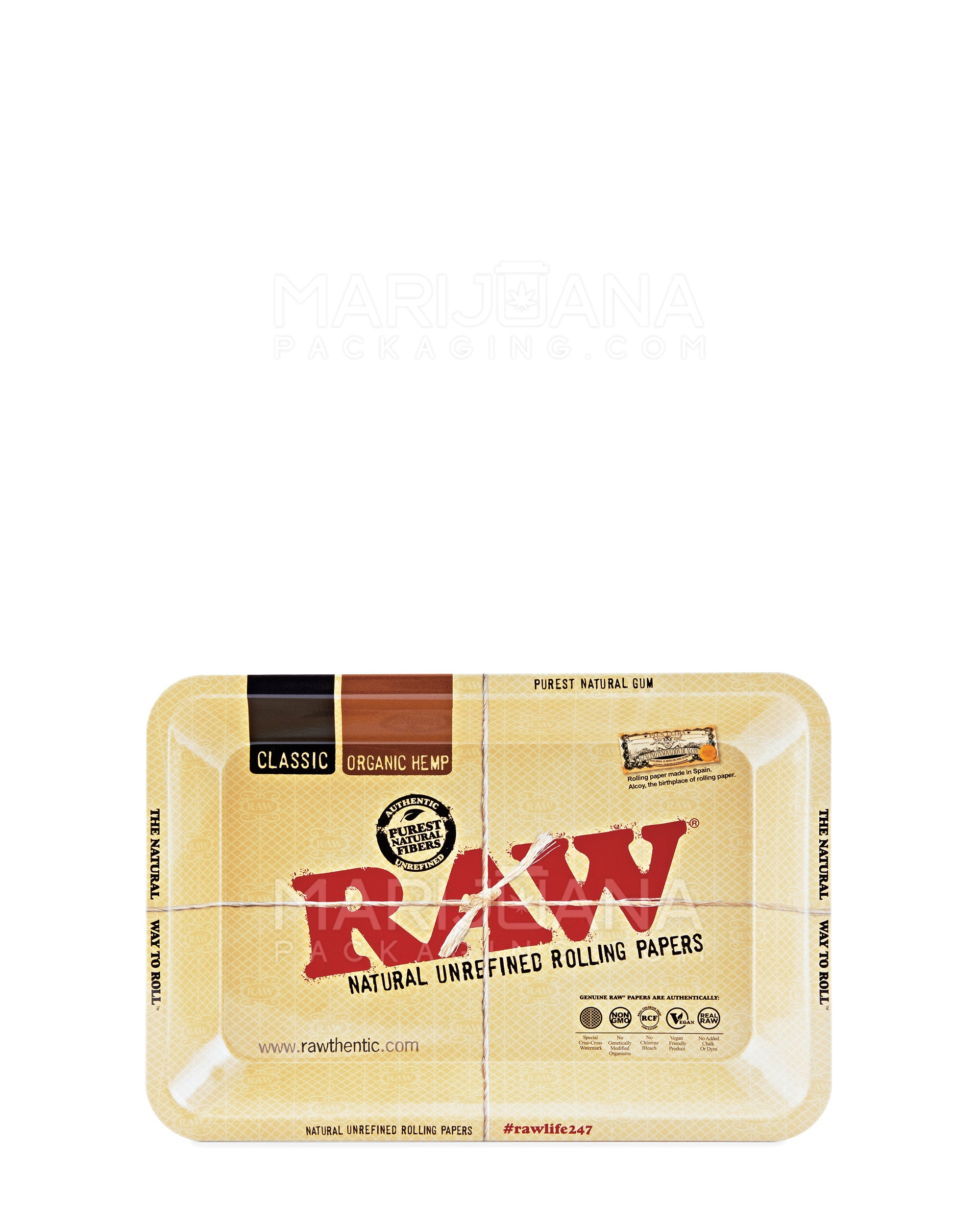 RAW | Classic Rolling Tray | 7in x 5in - Mini - Metal