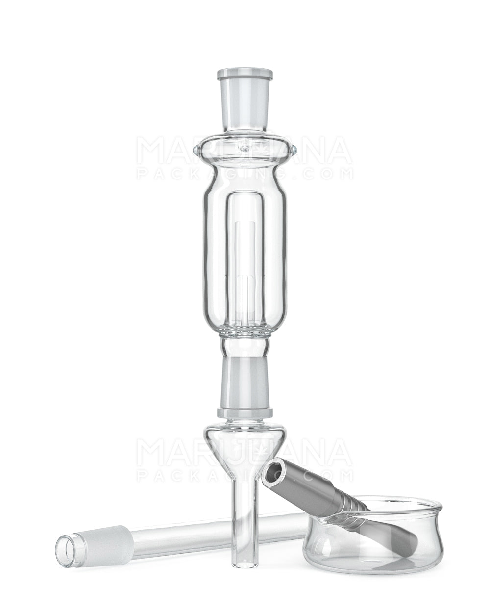 Nectar Collector Dab Pipe | 14in Long - 14mm Attachment - Clear - 5
