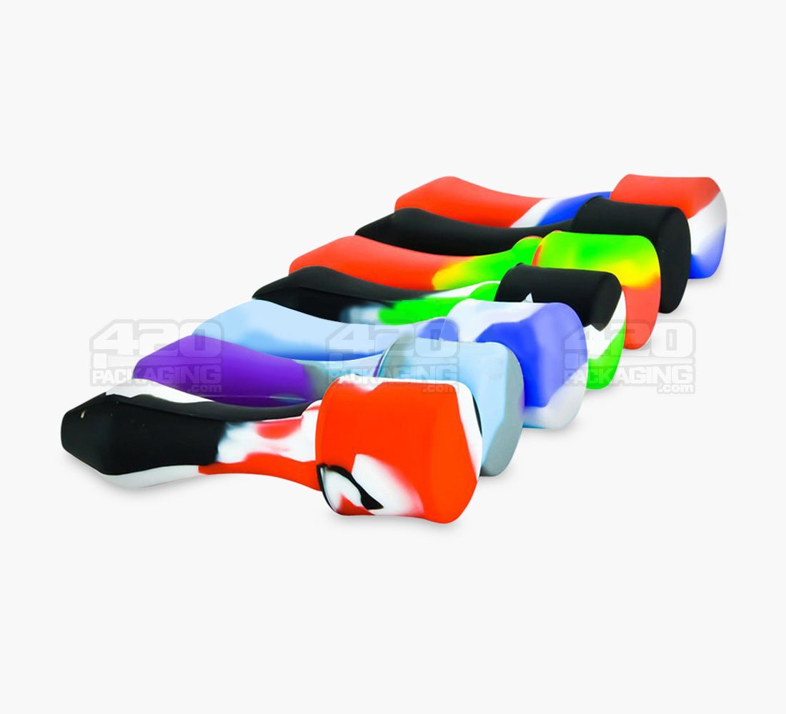 Silicone Nectar Collector | 4in Long - 10mm Attachment - Assorted - 2