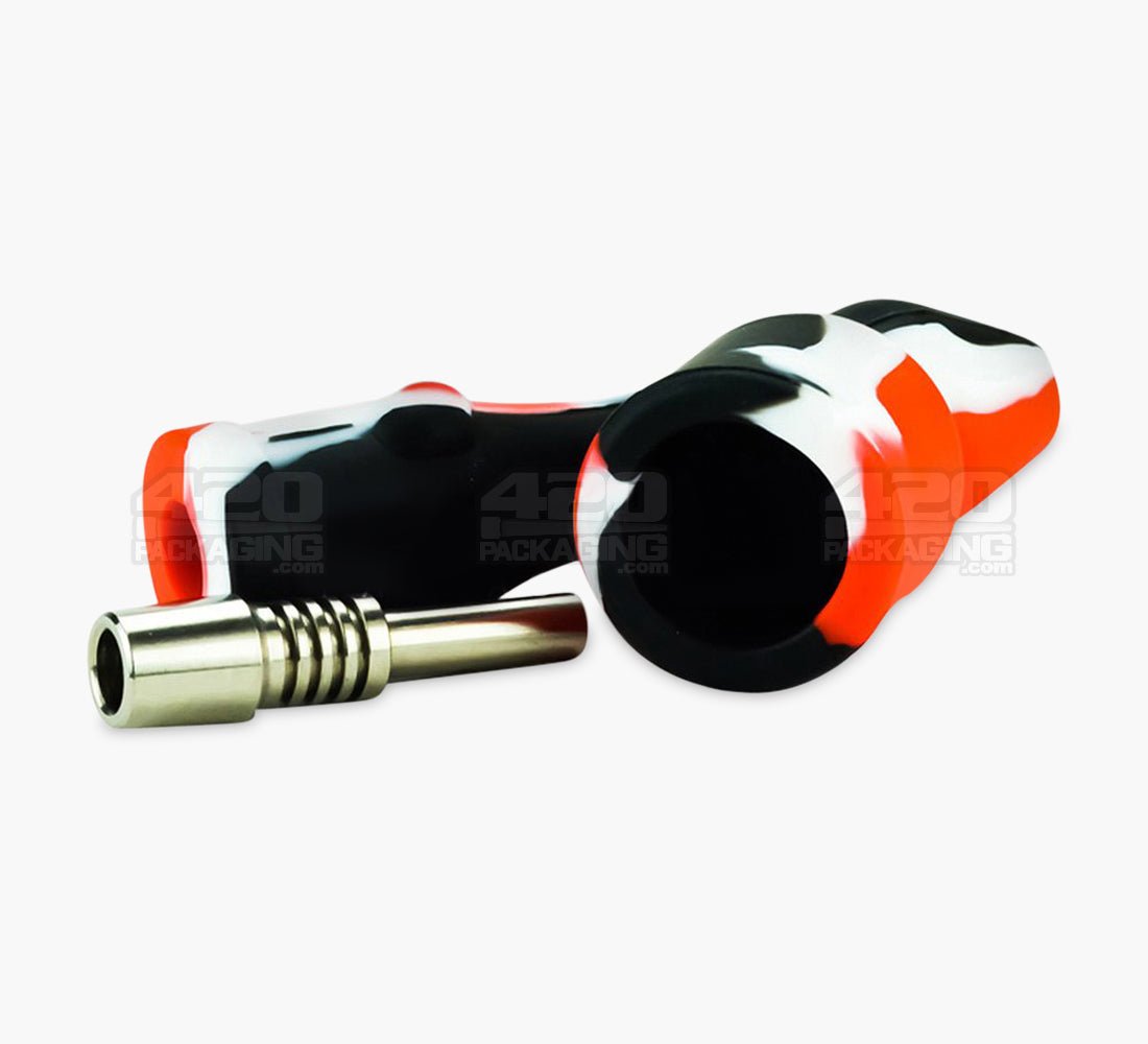 Silicone Nectar Collector | 4in Long - 10mm Attachment - Assorted - 3