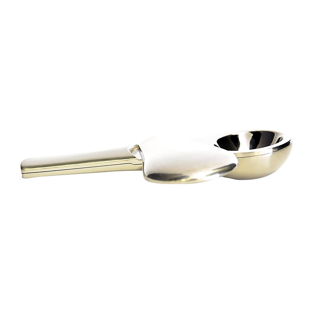 Swivel Lid Magnetic Spoon Hand Pipe w/ Carrying Case | 3.5in Long - Aluminum - Assorted - 3
