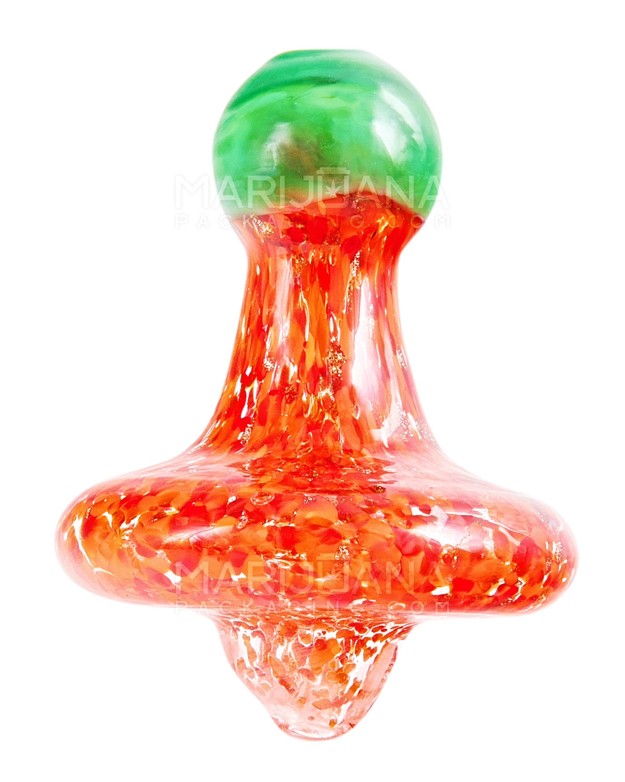 Frit Cone Directional Flow Flat Carb Cap | 30mm - Glass - Assorted - 1