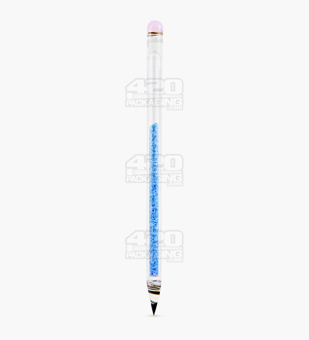 Confetti Frit Pointed Pencil Dab Tool w/ Swirl Tip | 6in Long - Glass - Assorted - 1