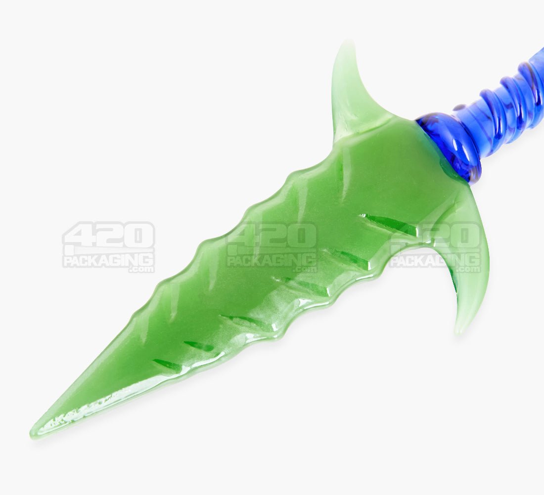 Assorted Glass Hunting Dagger Pendant Dabber Tool w/ Necklace Strings - 2