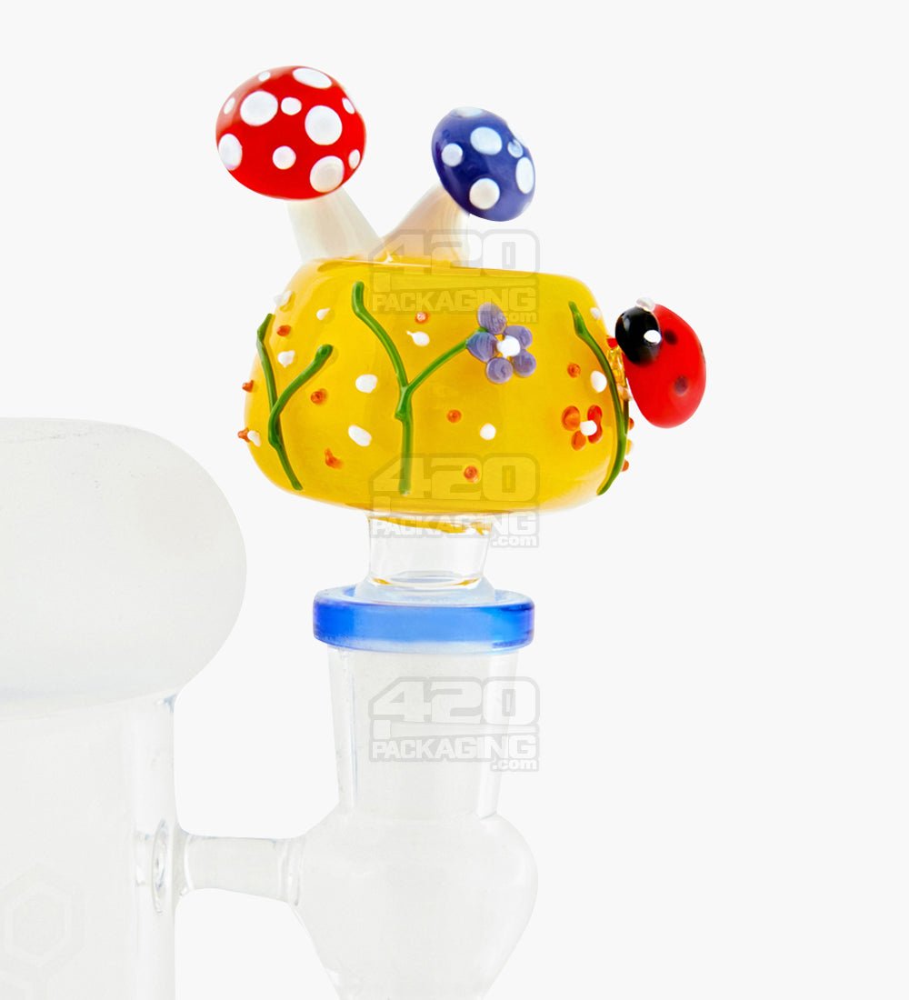 Mushroom Style Design Bowl | Glass - 14mm Male - Assorted - 4