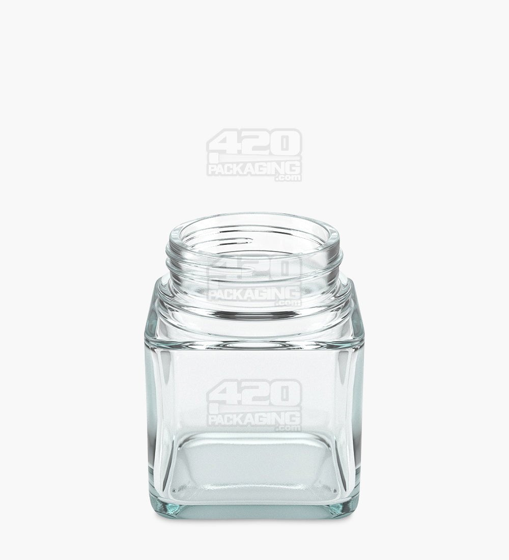 3oz Square Clear Glass Jars 80/Box - 2