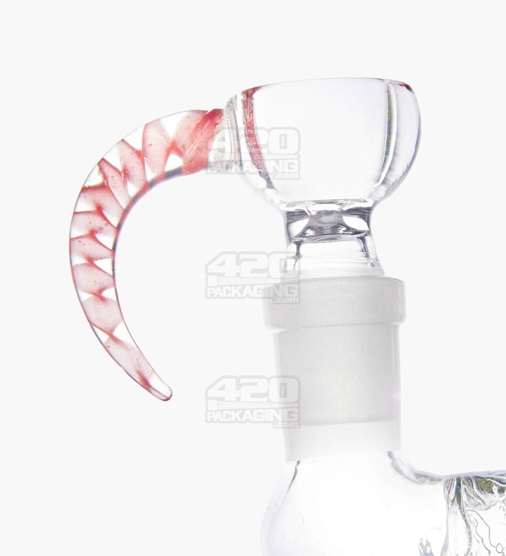 Twist Clear Bowl w/ Spiral Horn Handle | Glass - 14mm - Assorted - 6
