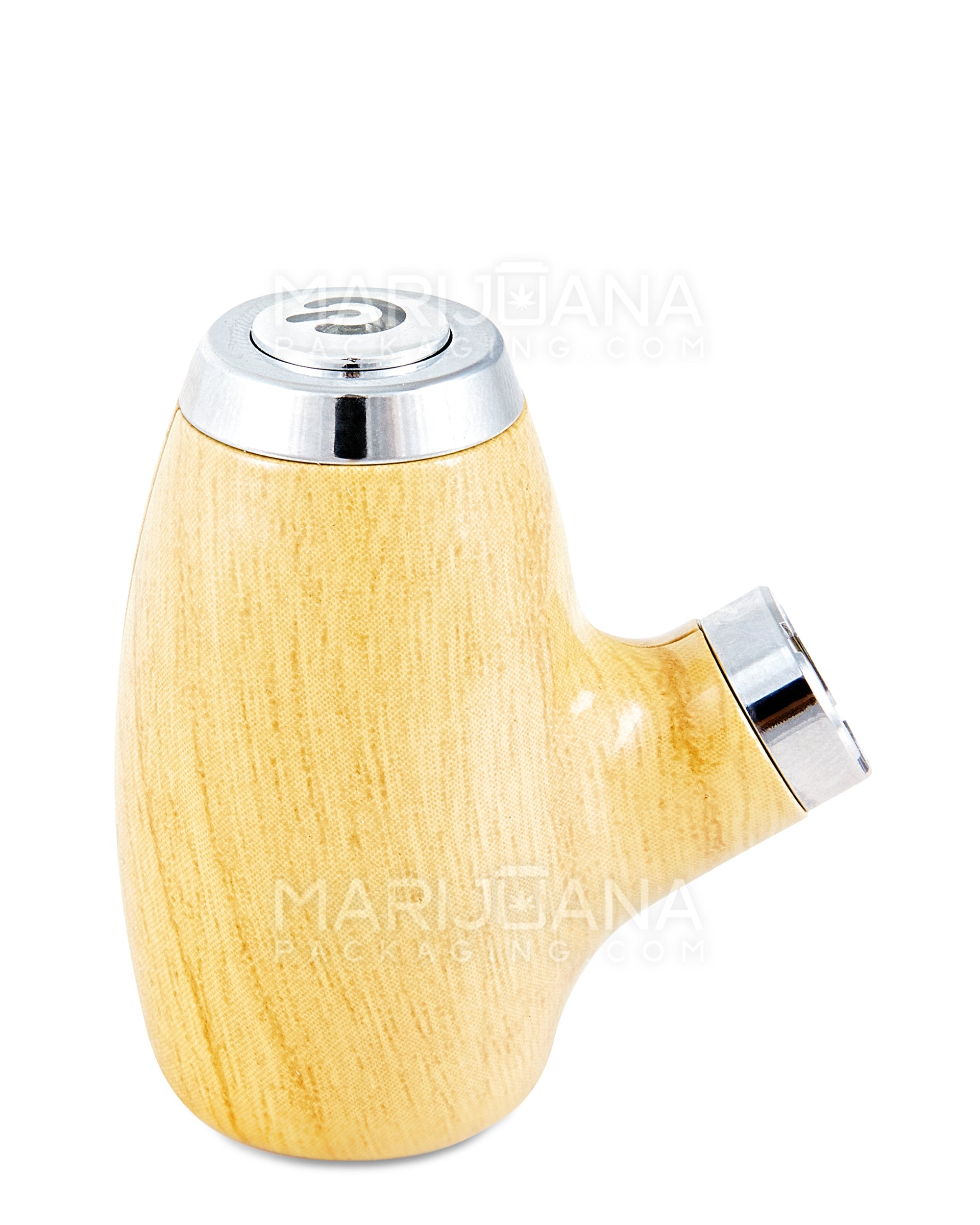 Variable Voltage "Old Man's Pipe" Shaped Vape Cartridge Battery | 900mah - Spruce Wood - 510 Thread - 1