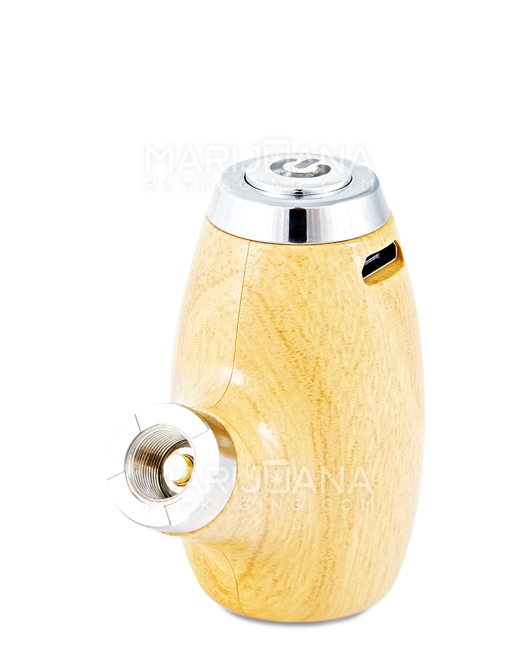 Variable Voltage "Old Man's Pipe" Shaped Vape Cartridge Battery | 900mah - Spruce Wood - 510 Thread - 2