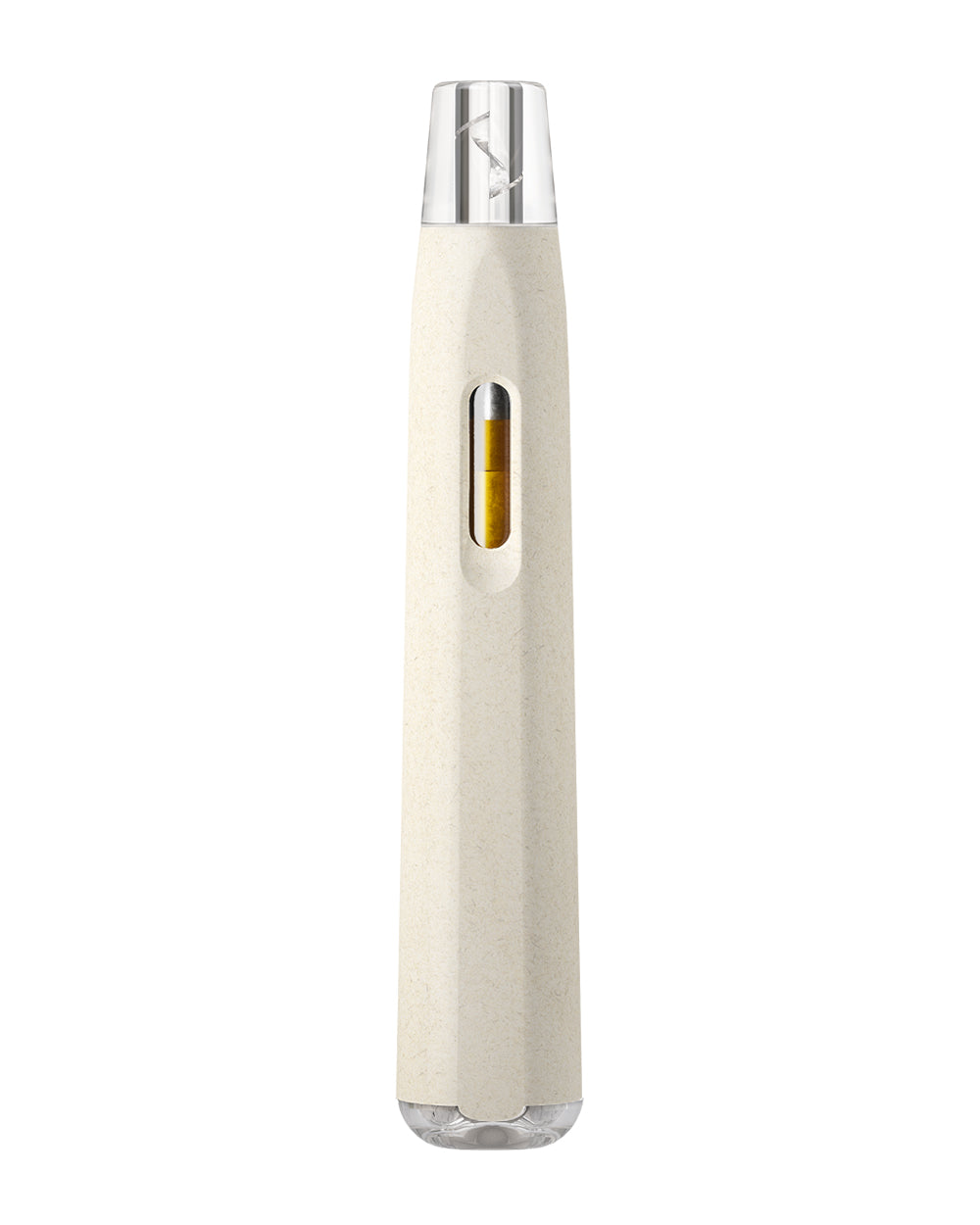 AVD White Hemp Plastic Blend Rechargeable Stem Disposable Vape Pen w/ Clear Vortex Mouthpiece | 1mL - 220 mAh | Sample - 1