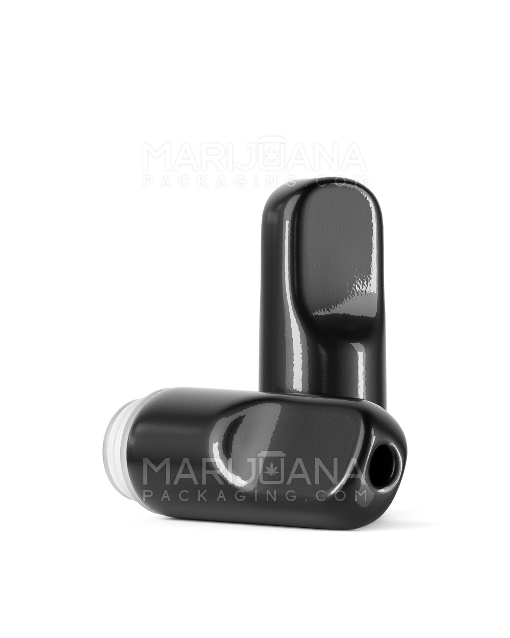AVD Flat Vape Mouthpiece for Glass Cartridges | Black Ceramic - Eazy Press | Sample - 1