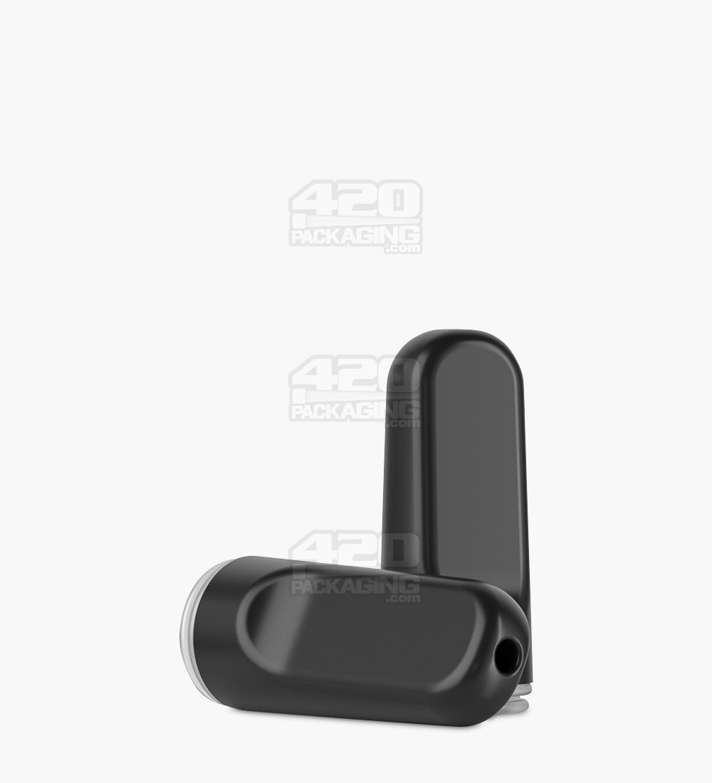 AVD | Flat Vape Mouthpiece for GoodCarts Glass Cartridges | Black Ceramic - Screw On - 600 Count