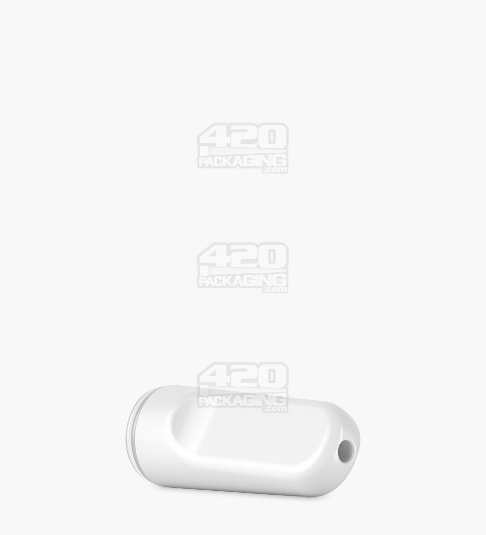 AVD | Flat Vape Mouthpiece for GoodCarts Glass Cartridges | White Ceramic - Screw On - 600 Count