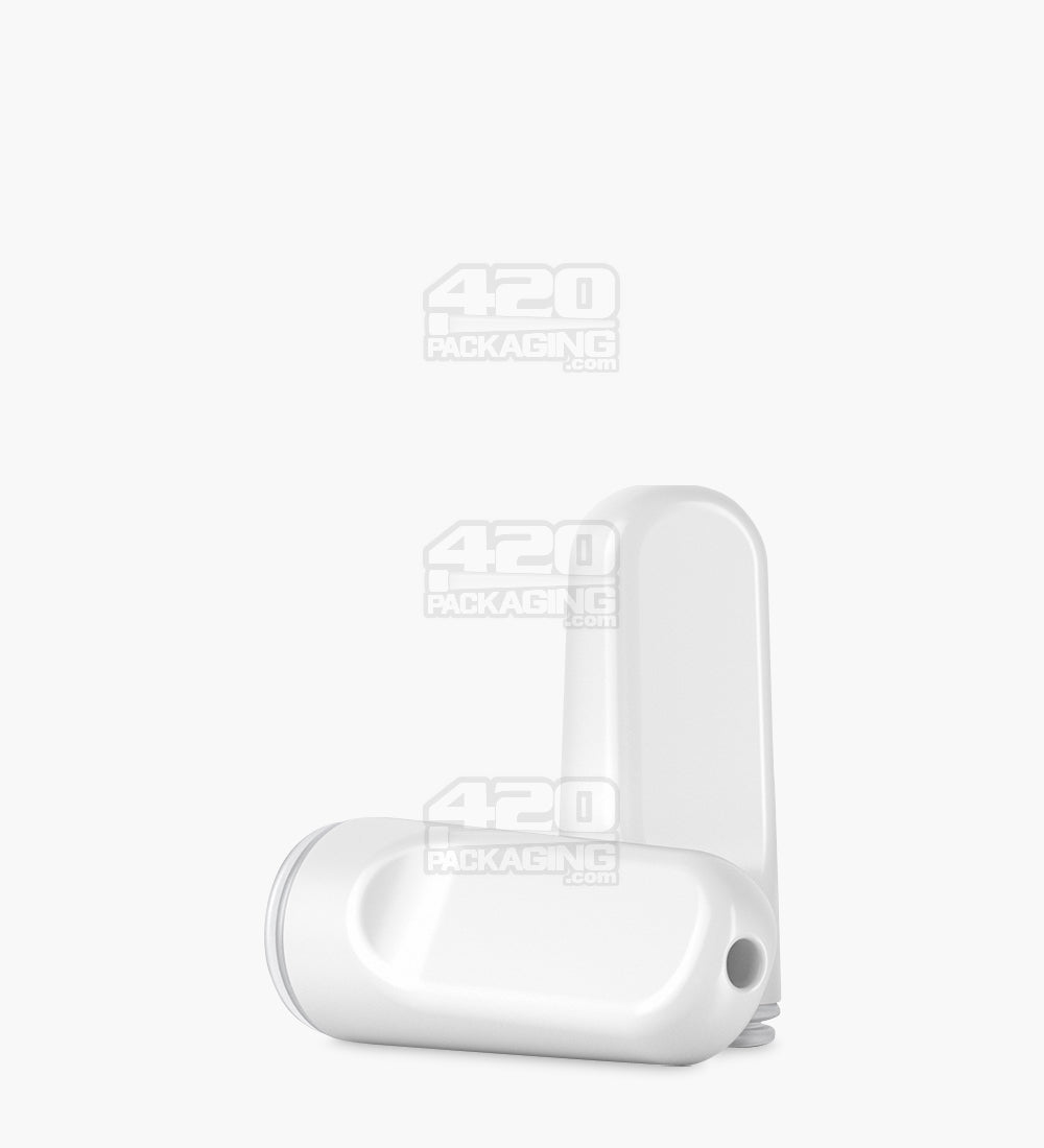 AVD | Flat Vape Mouthpiece for GoodCarts Glass Cartridges | White Ceramic - Screw On - 600 Count