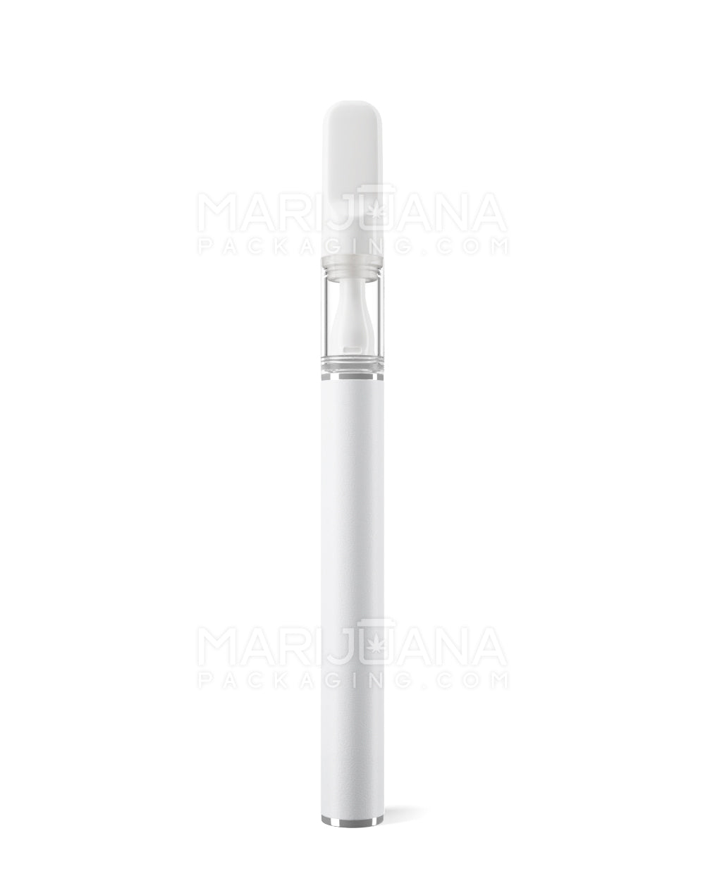 VAPER TIP | White Rechargeable Disposable Vape Pen with 2mm Aperture | 0.5mL - 300 mAh - 100 Count - 1