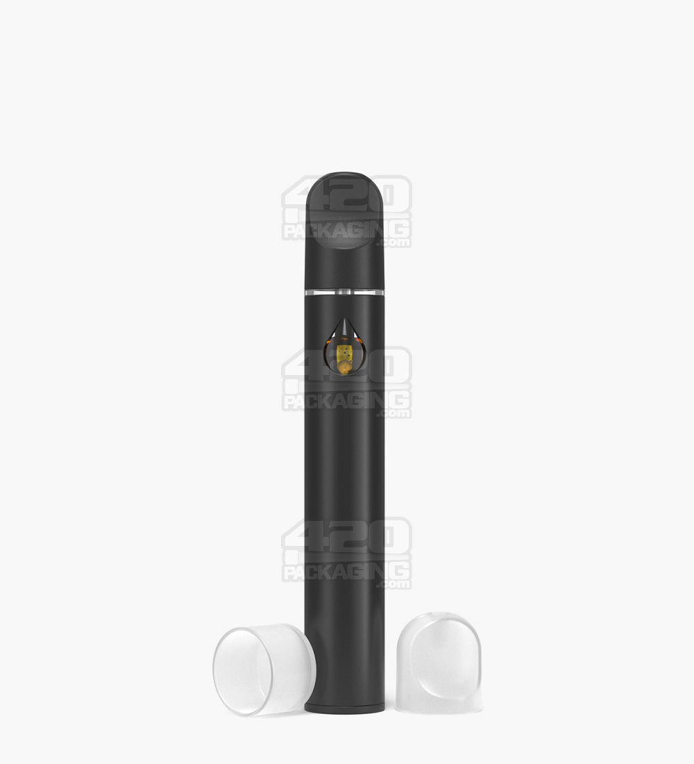 RAE | Gamma Black Ceramic Core Disposable Vape Pen with Waterdrop Windows | 1mL - 310 mAh - 100 Count