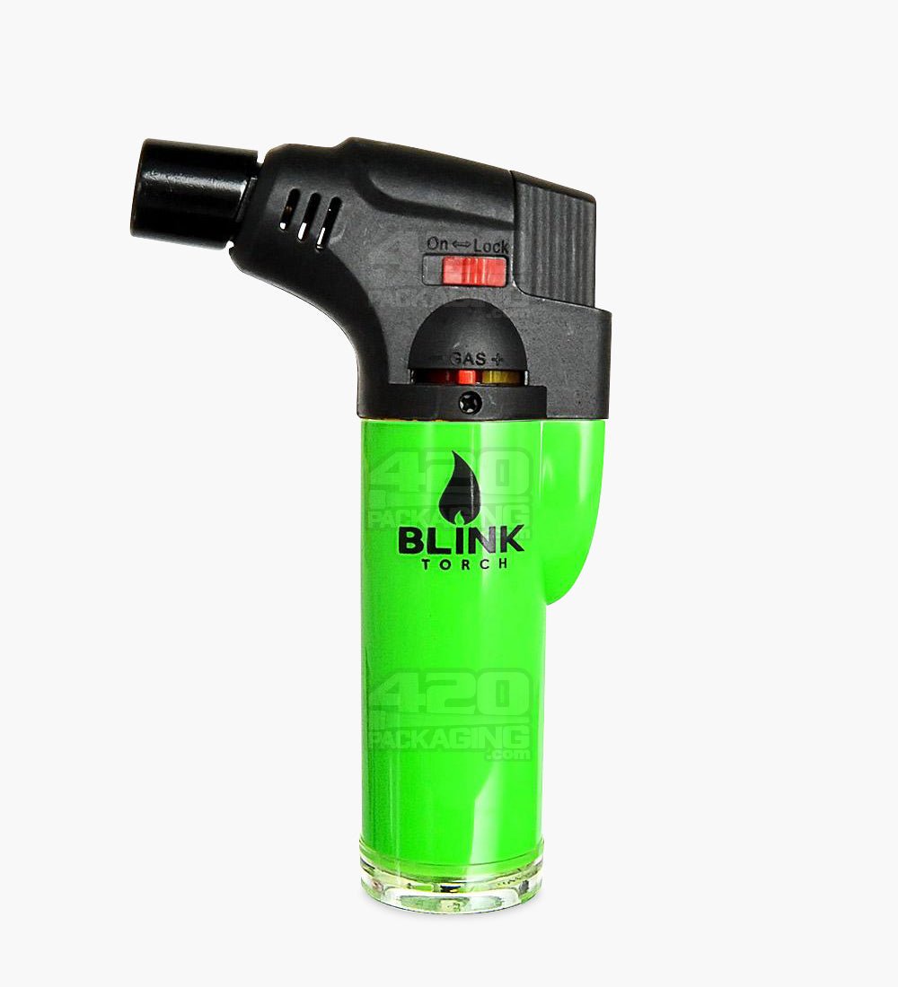 4.5" Blink Opaque Plastic Torch Assorted Butane Torch - 1