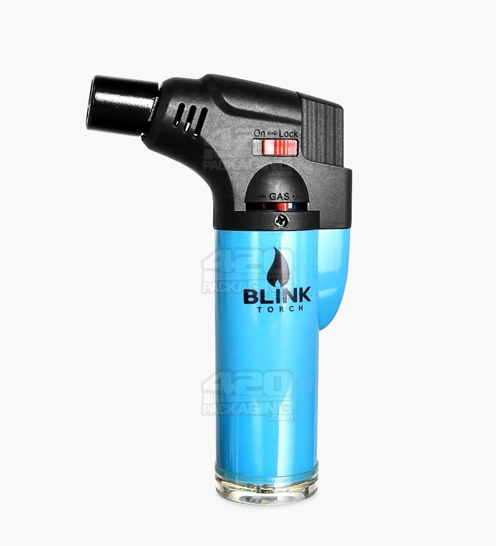 4.5" Blink Opaque Plastic Torch Assorted Butane Torch - 3