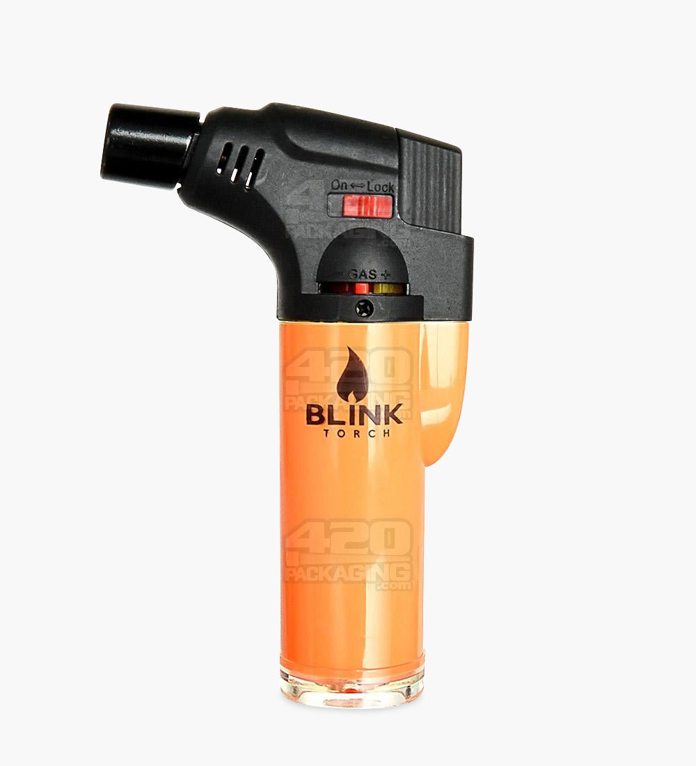 4.5" Blink Opaque Plastic Torch Assorted Butane Torch - 5