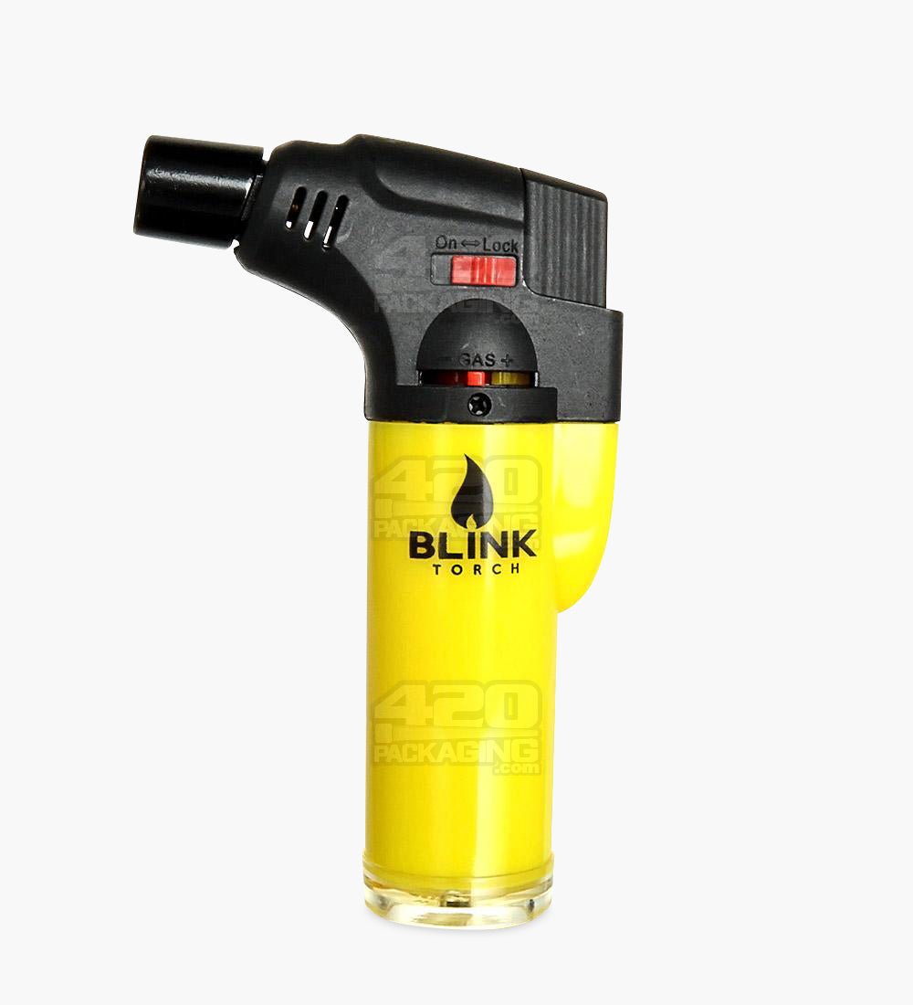 4.5" Blink Opaque Plastic Torch Assorted Butane Torch - 6