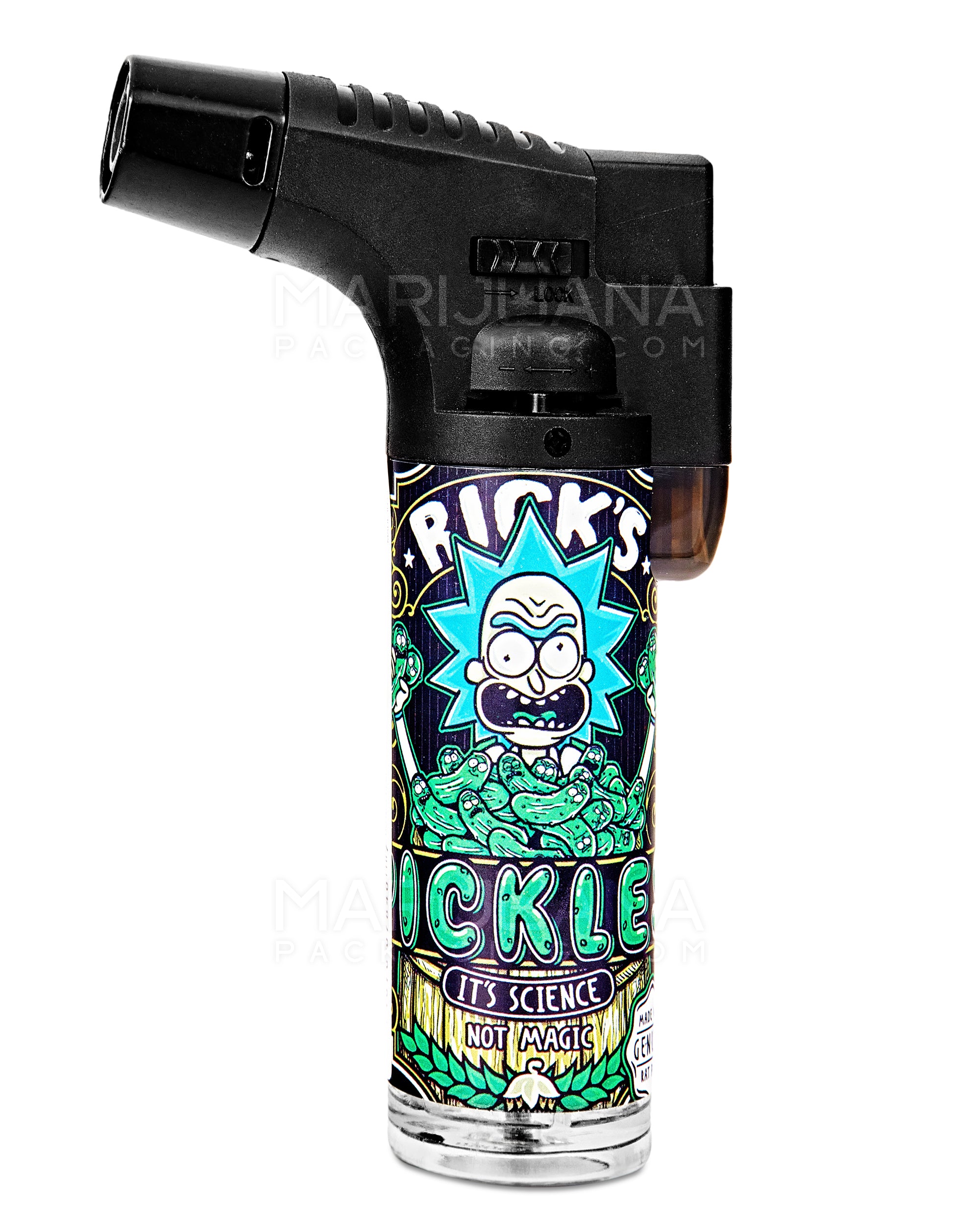 R&M Metal Torch w/ Safety Lock | 4.5in Tall - Butane - Assorted - 9