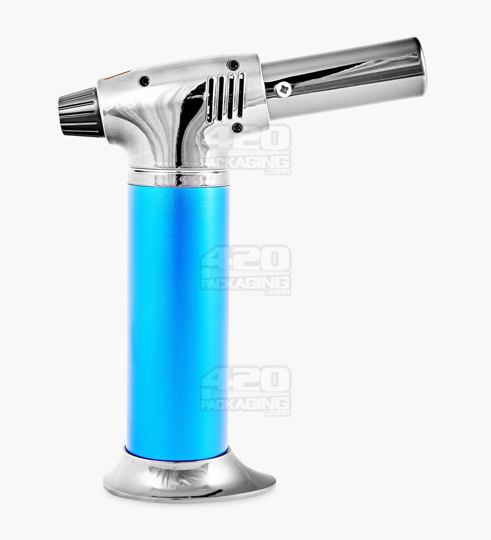 6" Scorch Torch Metal Assorted Butane Torch w/ Safety Lock - 4