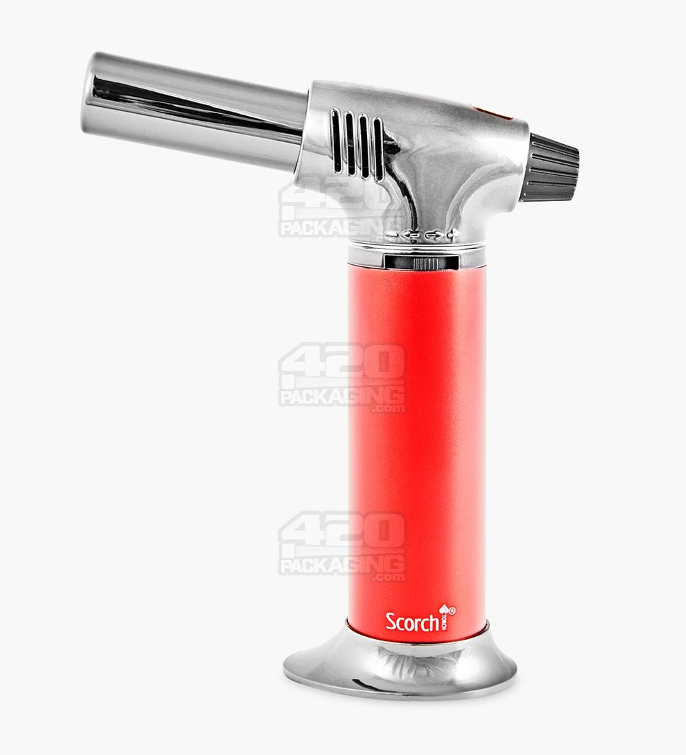 6" Scorch Torch Metal Assorted Butane Torch w/ Safety Lock - 5