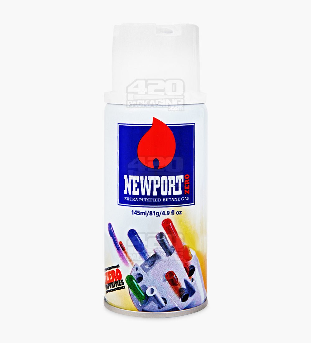 Newport Zero Extra Purified Butane 145mL BHO Canisters w/ Flints 12/Box - 3