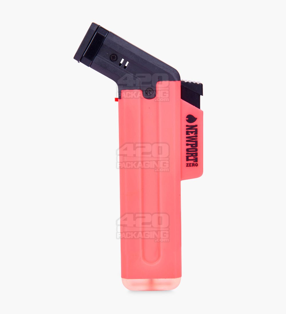 5" Newport Zero Plastic Assorted Butane Cigar Torch 12/Box - 7