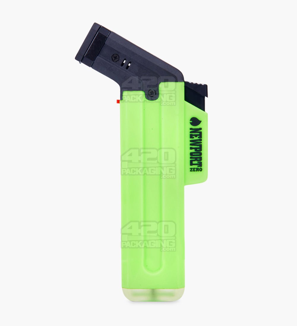 5" Newport Zero Plastic Assorted Butane Cigar Torch 12/Box - 9