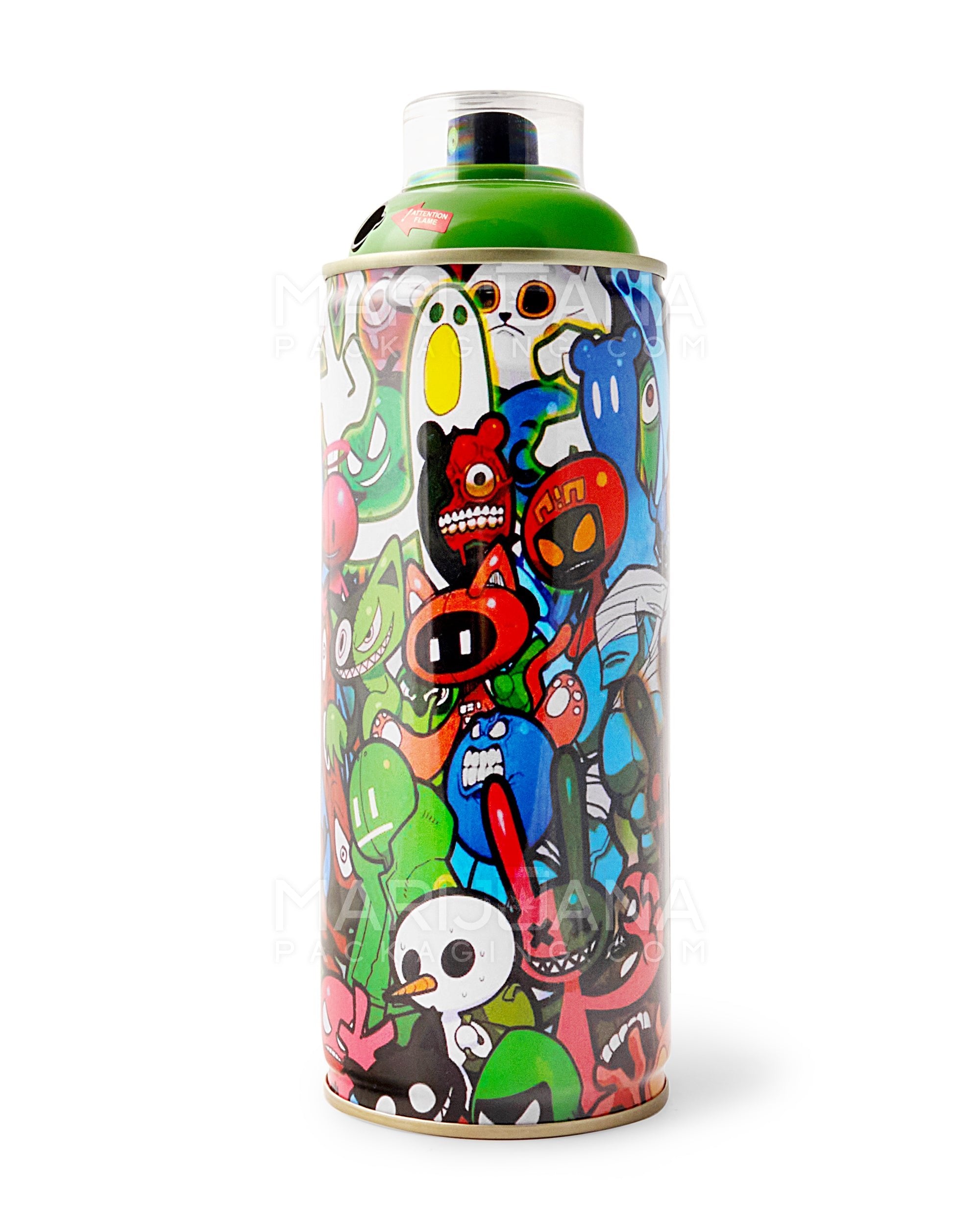 TECHNO TORCH | Graffiti Art Design Aluminum Spray Can Flame Torch | 7.5in Tall - Butane - Green - 1