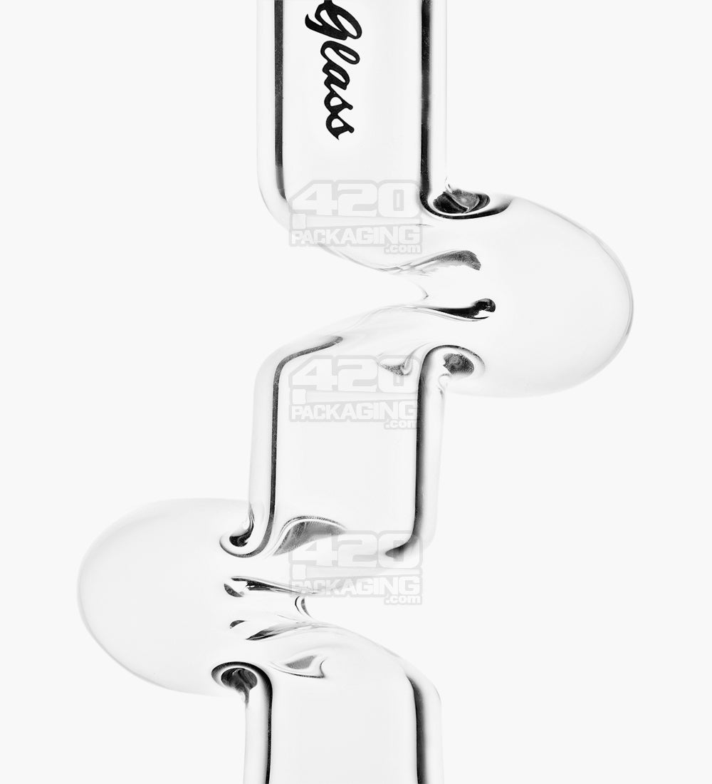 PIT BULL | Z-Neck Glass Beaker Water Pipe w/ Floral Base | 16.5in Tall - 14mm Bowl - Black