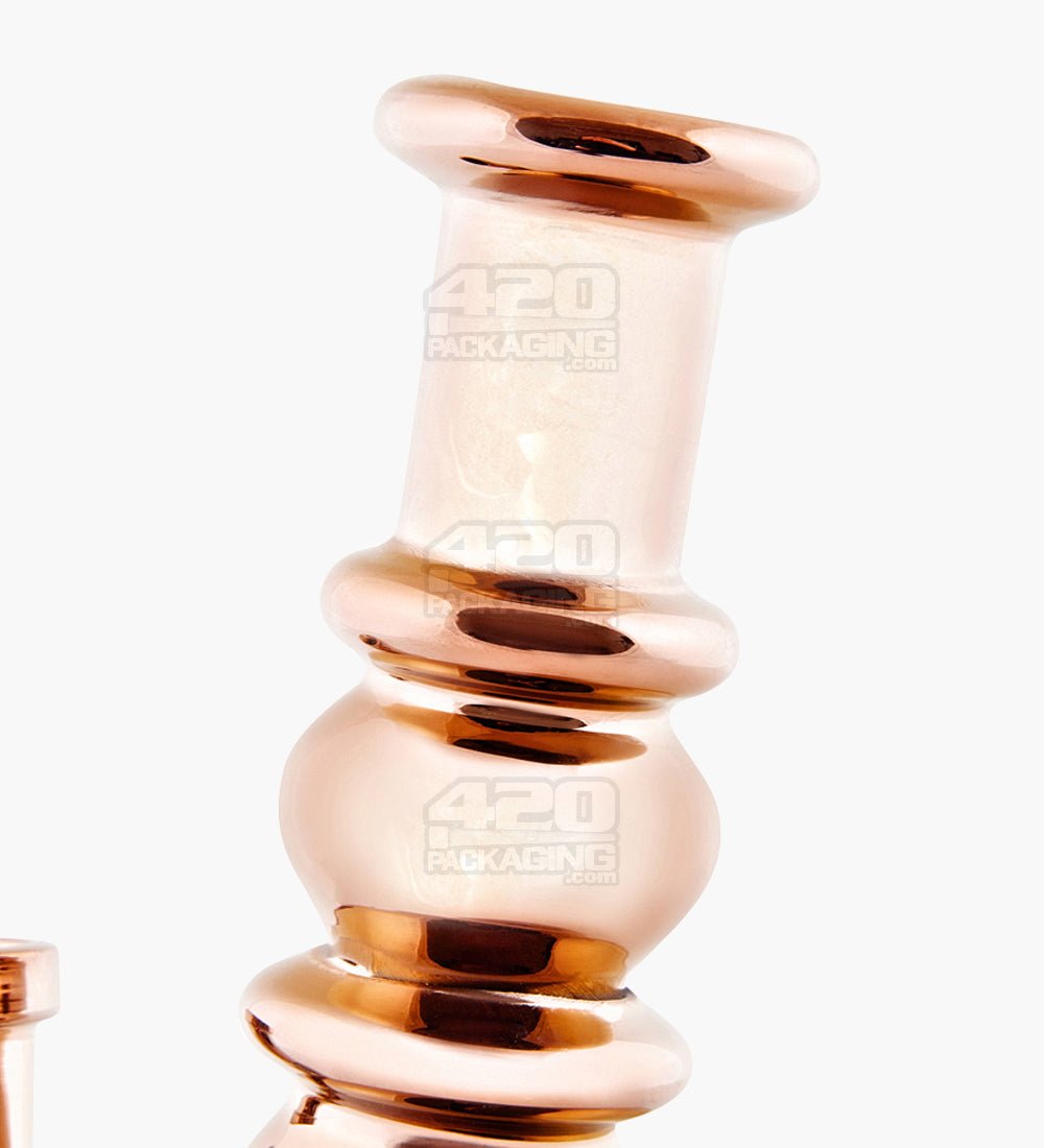 Electroplated Mini Beaker Water Pipe | 4.75in Tall - 14mm Bowl - Bronze - 3