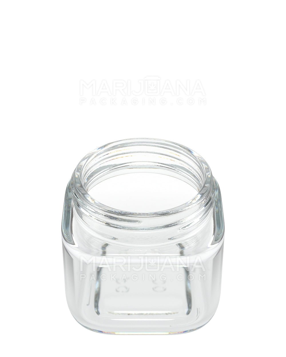 POLLEN GEAR | SoftSquare Clear Glass Jar | 46mm - 3.75oz - 72 Count - 2